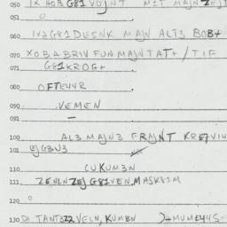 Eastern questionnaire, answ...