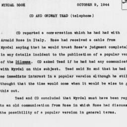 Memorandum from Charles Dol...