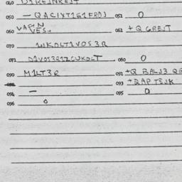 Eastern questionnaire, answ...