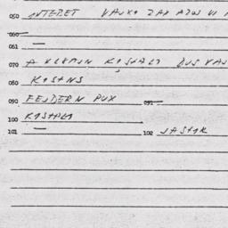 Eastern questionnaire, answ...