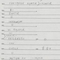 Eastern questionnaire, answ...