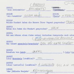 Western questionnaire, answ...