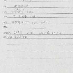 Eastern questionnaire, answ...