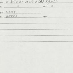 Eastern questionnaire, answ...
