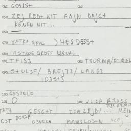 Eastern questionnaire, answ...