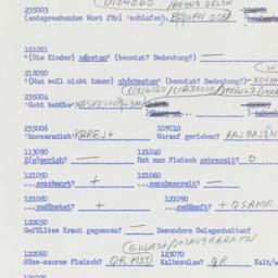 Western questionnaire, answ...