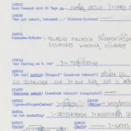 Western questionnaire, answ...