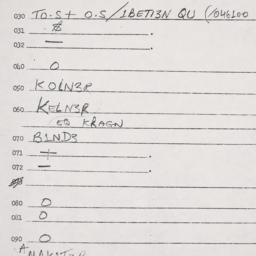 Eastern questionnaire, answ...