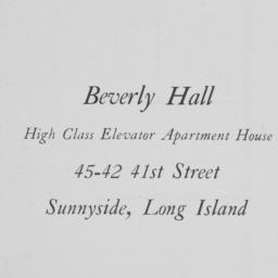 Beverly Hall, 45-42 41 Street