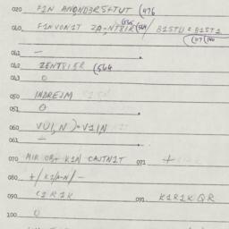Eastern questionnaire, answ...