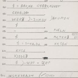 Eastern questionnaire, answ...