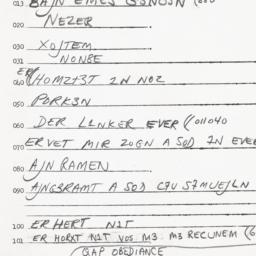 Eastern questionnaire, answ...