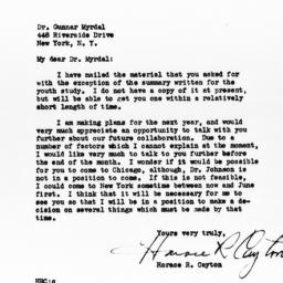 Letter from Horace R. Cayto...