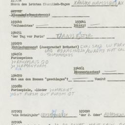 Western questionnaire, answ...