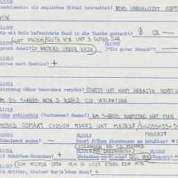 Western questionnaire, answ...