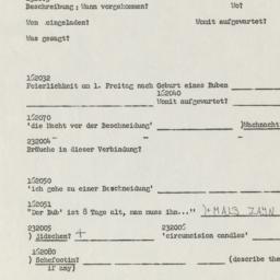Western questionnaire, answ...