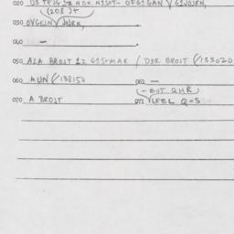 Eastern questionnaire, answ...