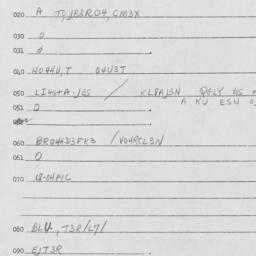 Eastern questionnaire, answ...