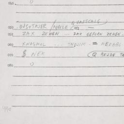 Eastern questionnaire, answ...