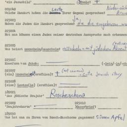 Western questionnaire, answ...