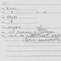 Eastern questionnaire, answ...