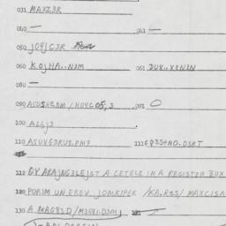 Eastern questionnaire, answ...