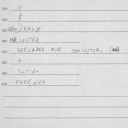 Eastern questionnaire, answ...