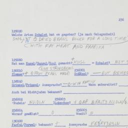 Western questionnaire, answ...