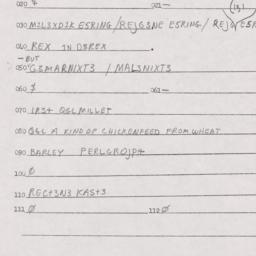 Eastern questionnaire, answ...