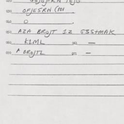 Eastern questionnaire, answ...