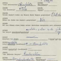 Western questionnaire, answ...