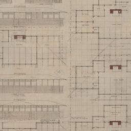Main floor plans, exterior ...