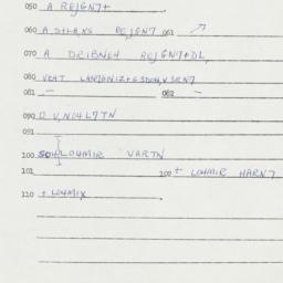 Eastern questionnaire, answ...
