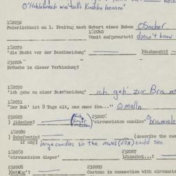 Western questionnaire, answ...