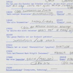 Western questionnaire, answ...