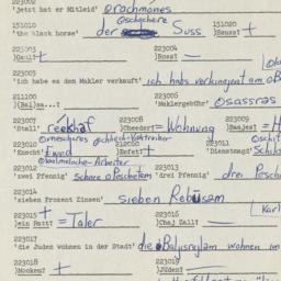 Western questionnaire, answ...