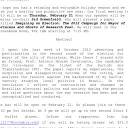Announcements, 2013-02-21. ...