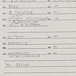 Eastern questionnaire, answ...