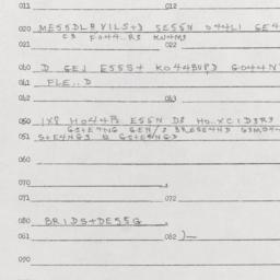 Western questionnaire, answ...