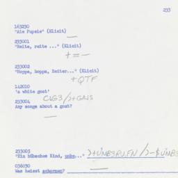 Western questionnaire, answ...