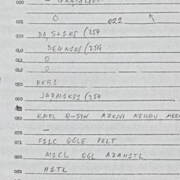 Eastern questionnaire, answ...