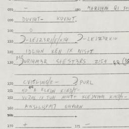 Eastern questionnaire, answ...