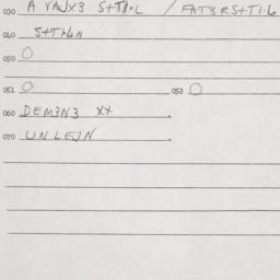 Eastern questionnaire, answ...