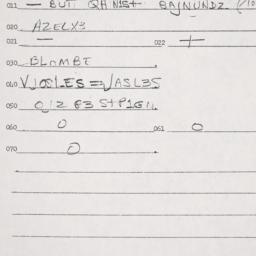 Eastern questionnaire, answ...