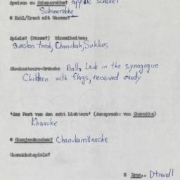 Western questionnaire, answ...