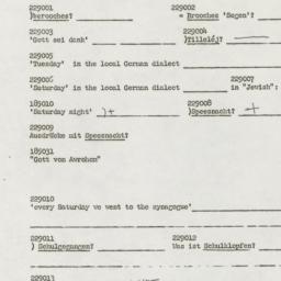 Western questionnaire, answ...