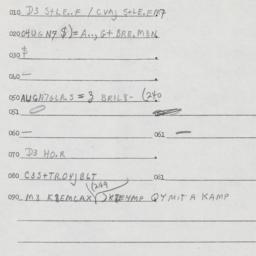 Eastern questionnaire, answ...