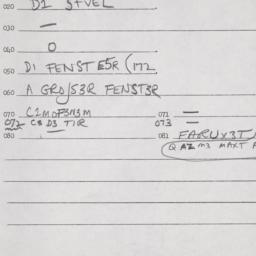 Eastern questionnaire, answ...