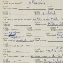 Western questionnaire, answ...