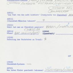 Western questionnaire, answ...